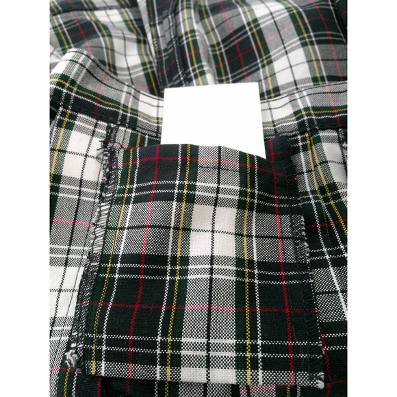 School Apparel Women's (Size 8/Waist 30) Y2K Preppy Black Plaid Pleated Skirt - Picture 5 of 7
